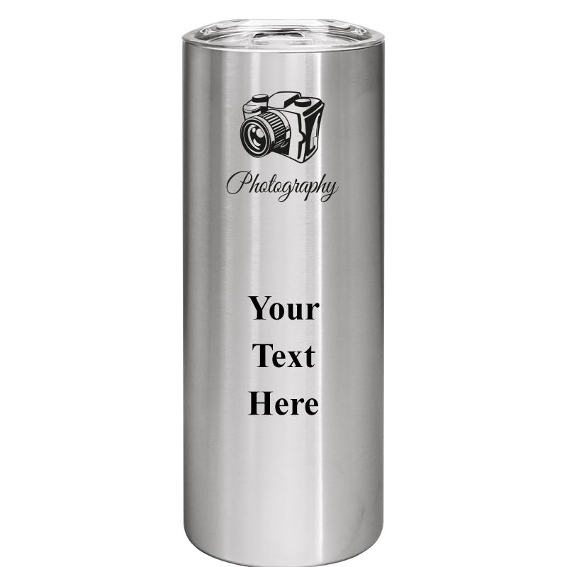 SLIM TUMBLER 20OZ SILVER