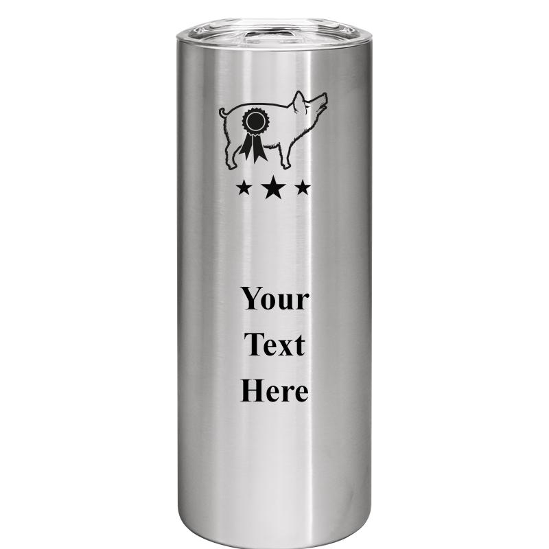 SLIM TUMBLER 20OZ SILVER