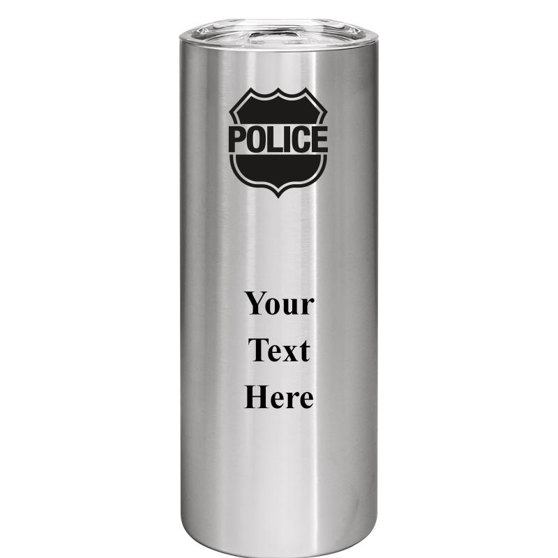 SLIM TUMBLER 20OZ SILVER