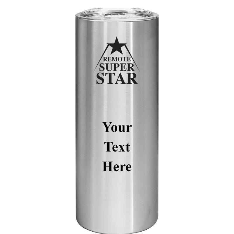 SLIM TUMBLER 20OZ SILVER