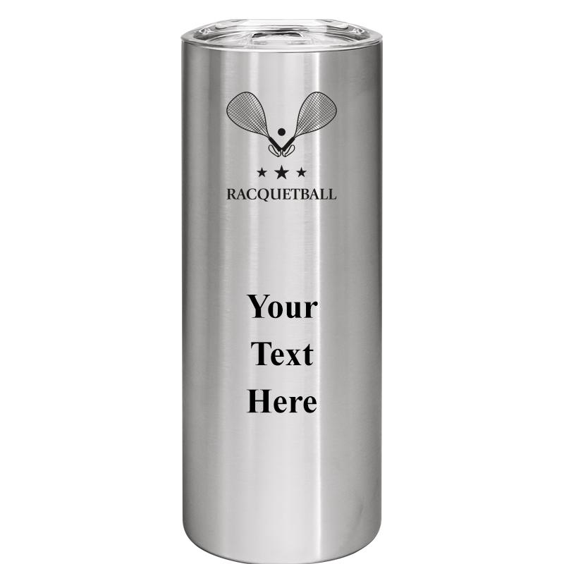 SLIM TUMBLER 20OZ SILVER