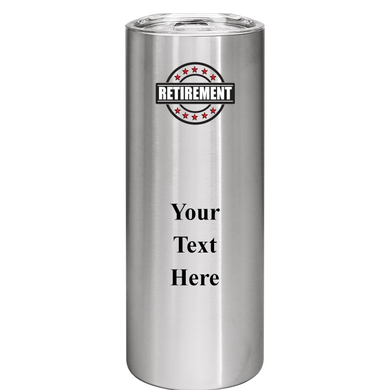 SLIM TUMBLER 20OZ SILVER