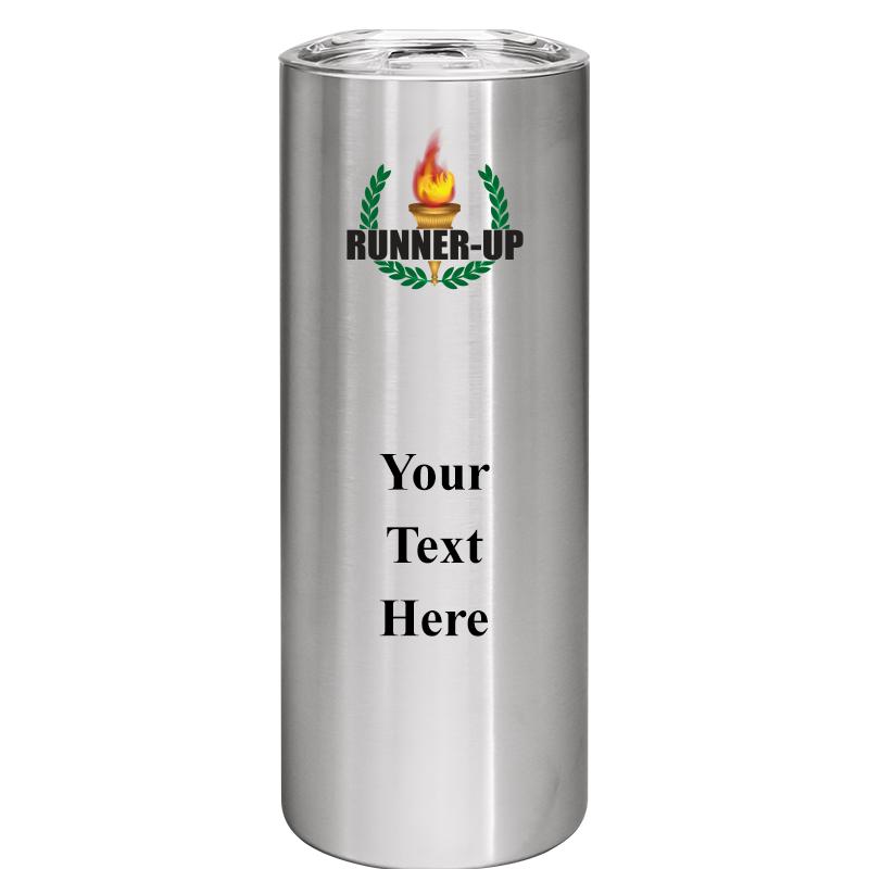 SLIM TUMBLER 20OZ SILVER