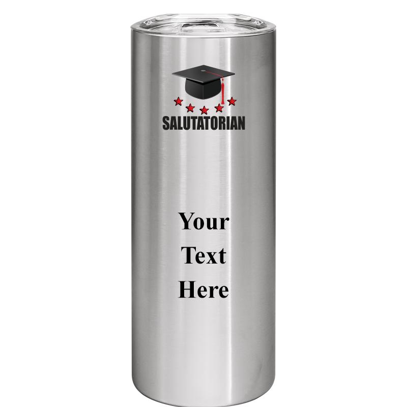 SLIM TUMBLER 20OZ SILVER