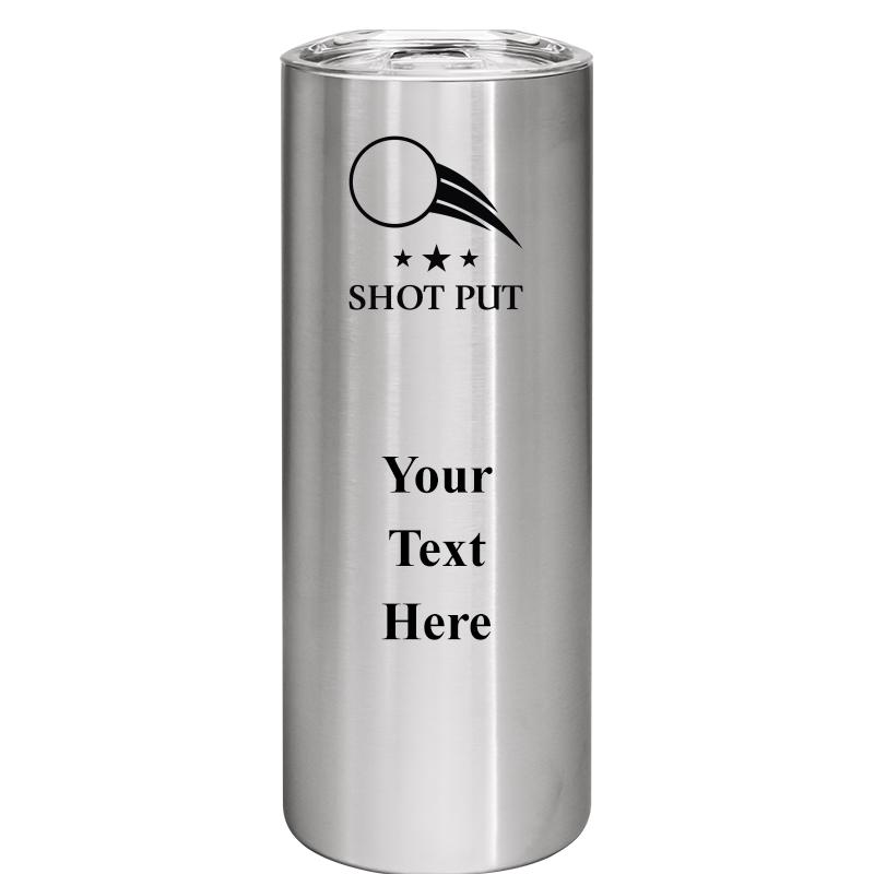 SLIM TUMBLER 20OZ SILVER