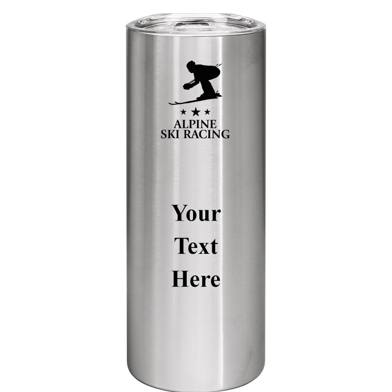 SLIM TUMBLER 20OZ SILVER