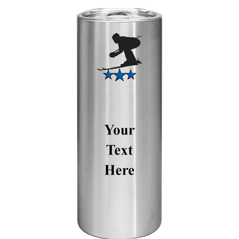 SLIM TUMBLER 20OZ SILVER