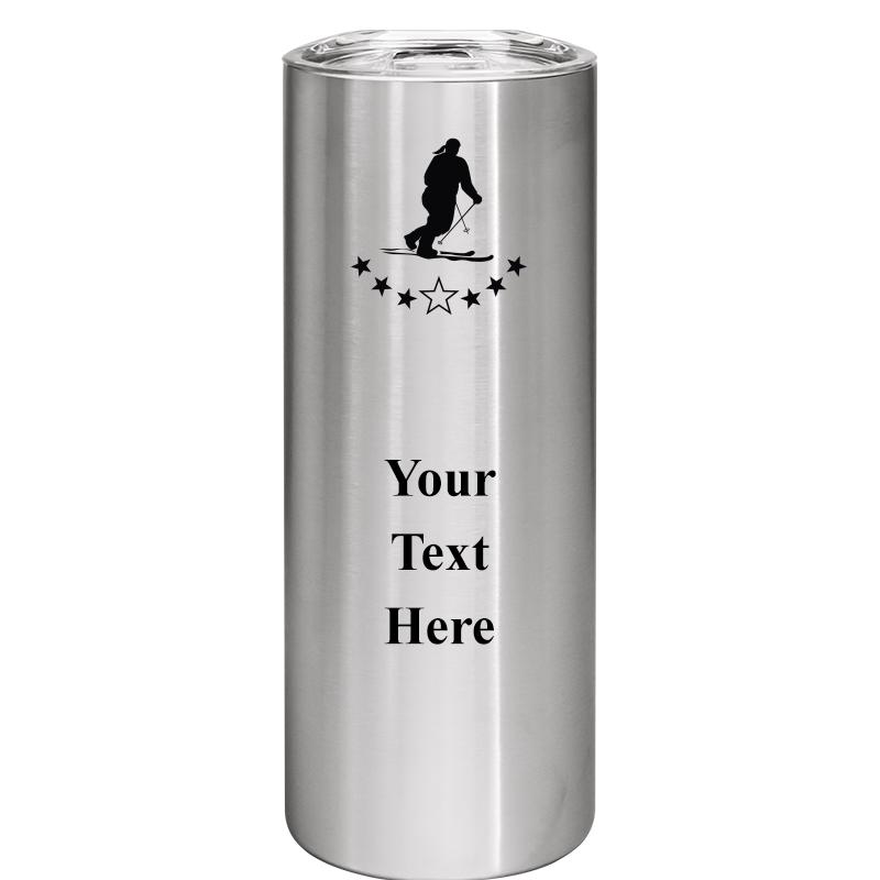 SLIM TUMBLER 20OZ SILVER