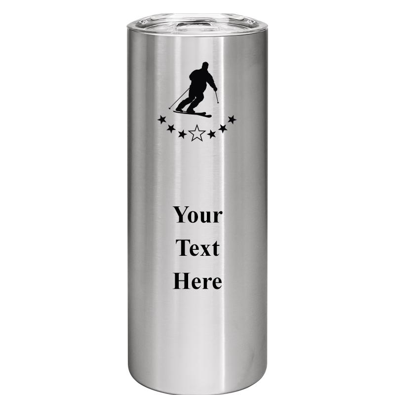 SLIM TUMBLER 20OZ SILVER