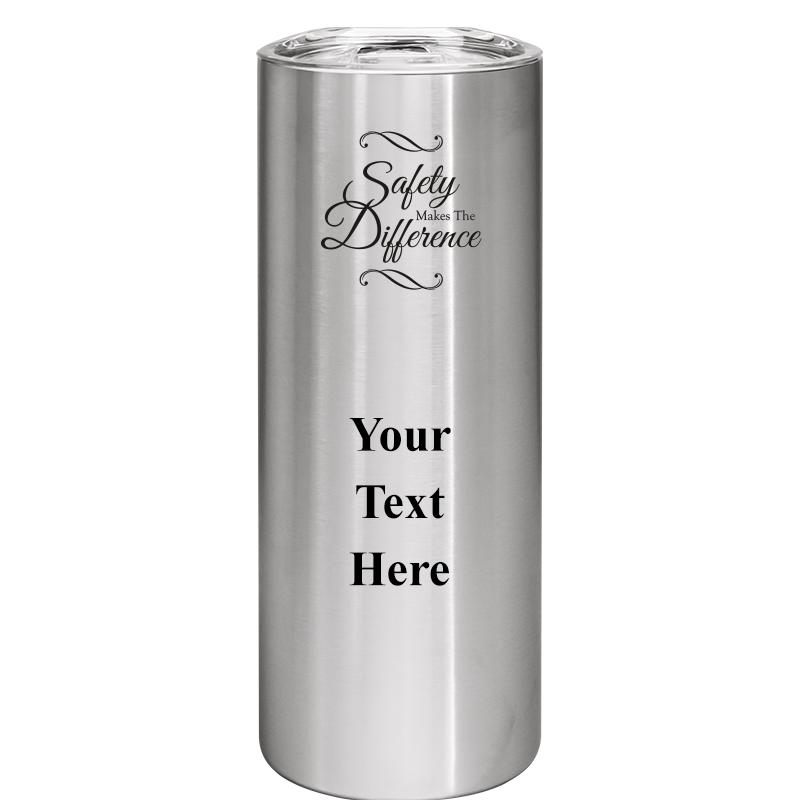 SLIM TUMBLER 20OZ SILVER