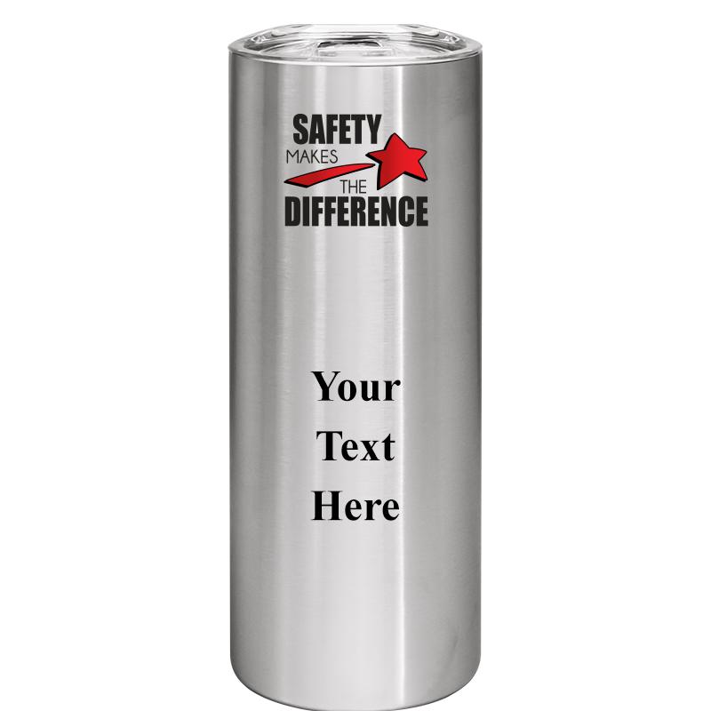 SLIM TUMBLER 20OZ SILVER