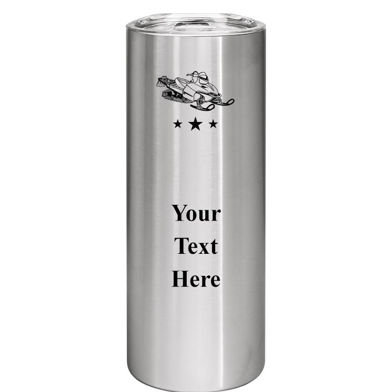 SLIM TUMBLER 20OZ SILVER