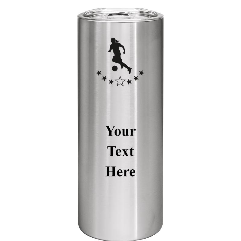 SLIM TUMBLER 20OZ SILVER