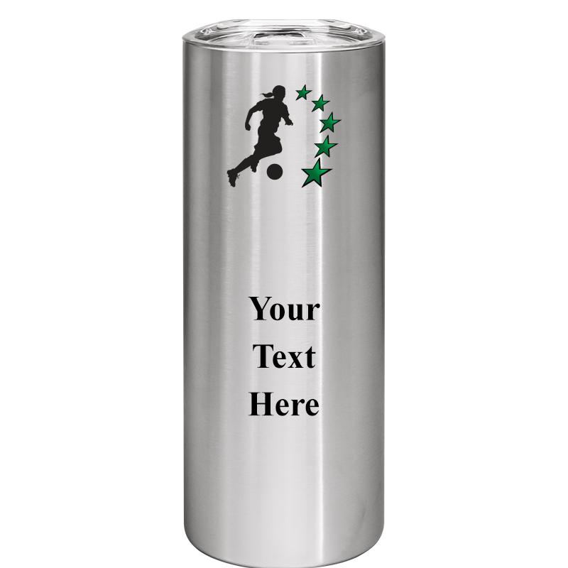 SLIM TUMBLER 20OZ SILVER