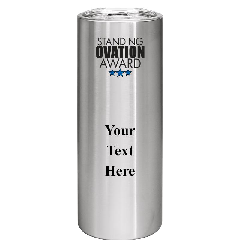 SLIM TUMBLER 20OZ SILVER