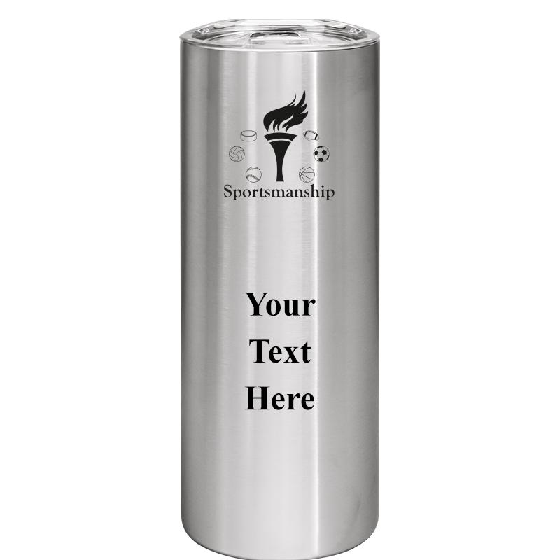 SLIM TUMBLER 20OZ SILVER