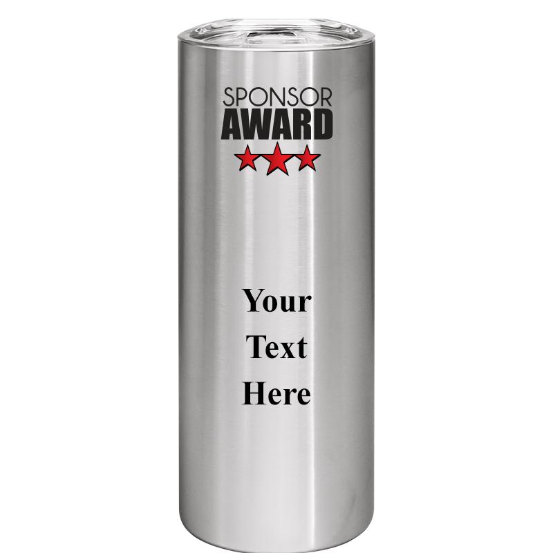 SLIM TUMBLER 20OZ SILVER