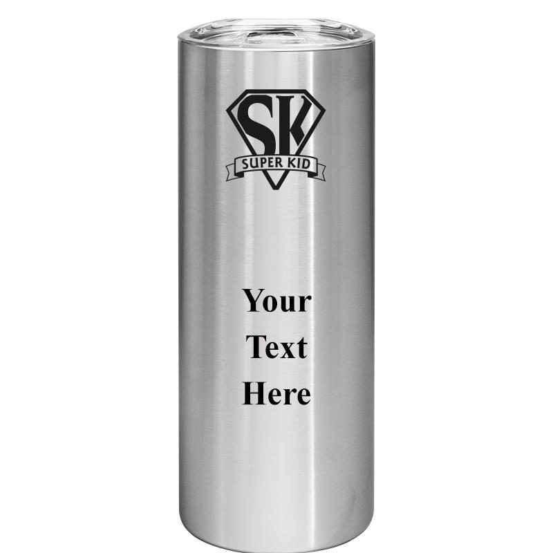 SLIM TUMBLER 20OZ SILVER