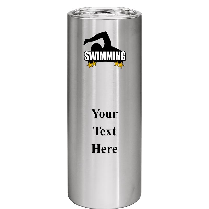 SLIM TUMBLER 20OZ SILVER