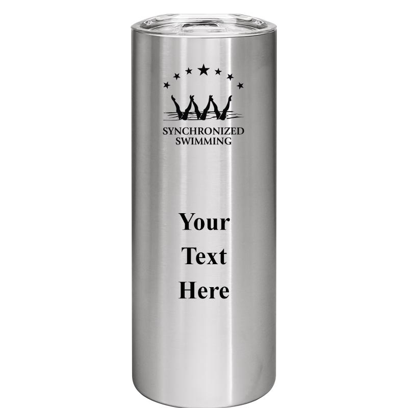 SLIM TUMBLER 20OZ SILVER