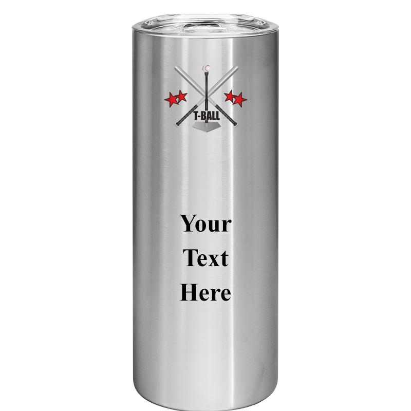 SLIM TUMBLER 20OZ SILVER