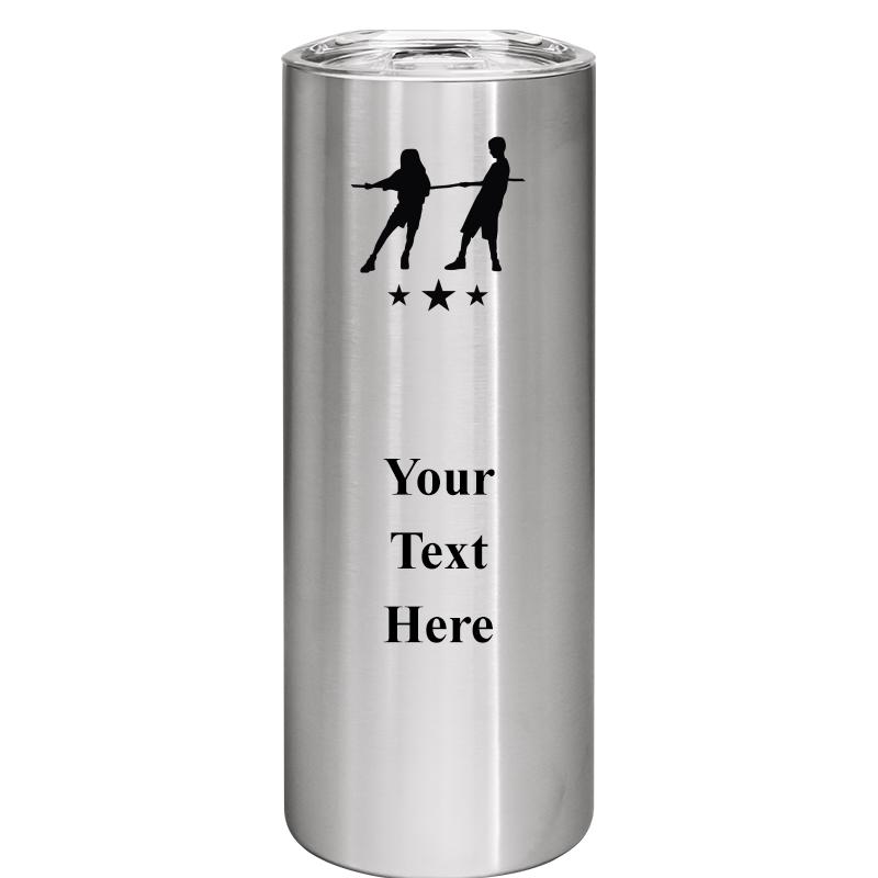 SLIM TUMBLER 20OZ SILVER