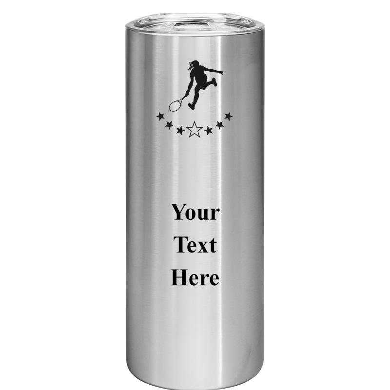 SLIM TUMBLER 20OZ SILVER