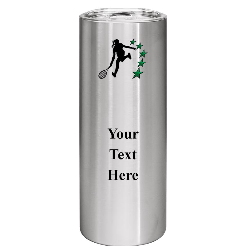 SLIM TUMBLER 20OZ SILVER