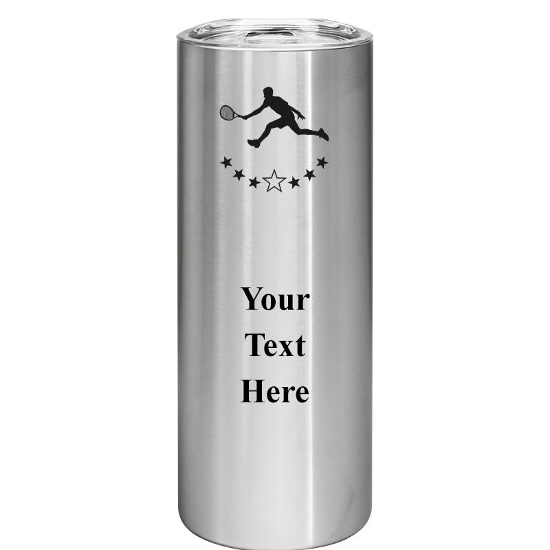 SLIM TUMBLER 20OZ SILVER