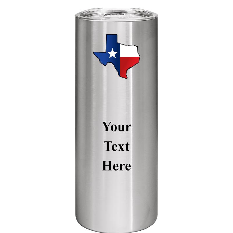 SLIM TUMBLER 20OZ SILVER