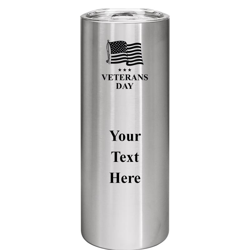 SLIM TUMBLER 20OZ SILVER