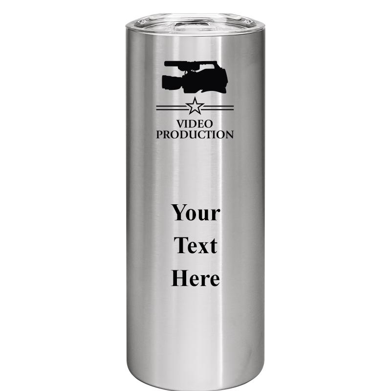 SLIM TUMBLER 20OZ SILVER