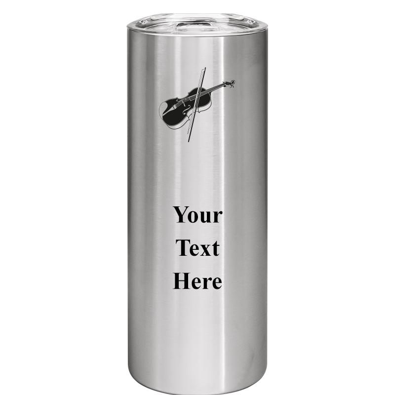 SLIM TUMBLER 20OZ SILVER