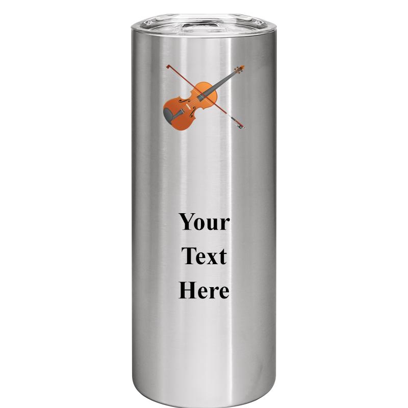 SLIM TUMBLER 20OZ SILVER