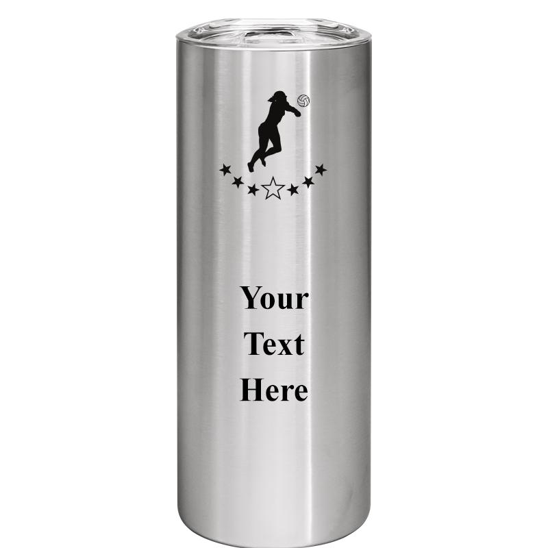 SLIM TUMBLER 20OZ SILVER