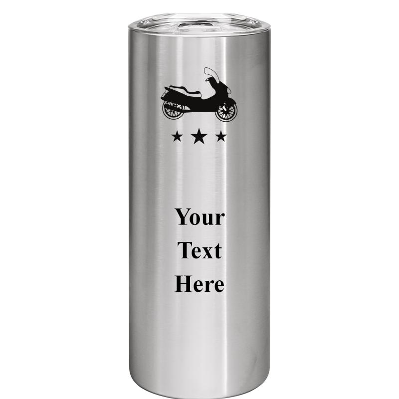 SLIM TUMBLER 20OZ SILVER