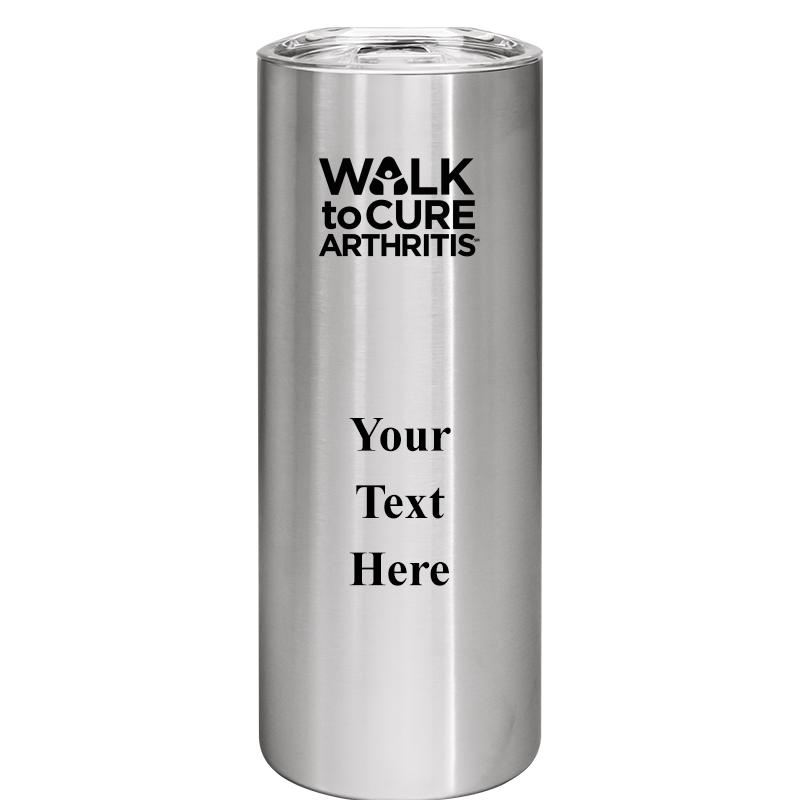 SLIM TUMBLER 20OZ SILVER