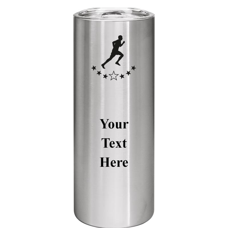 SLIM TUMBLER 20OZ SILVER