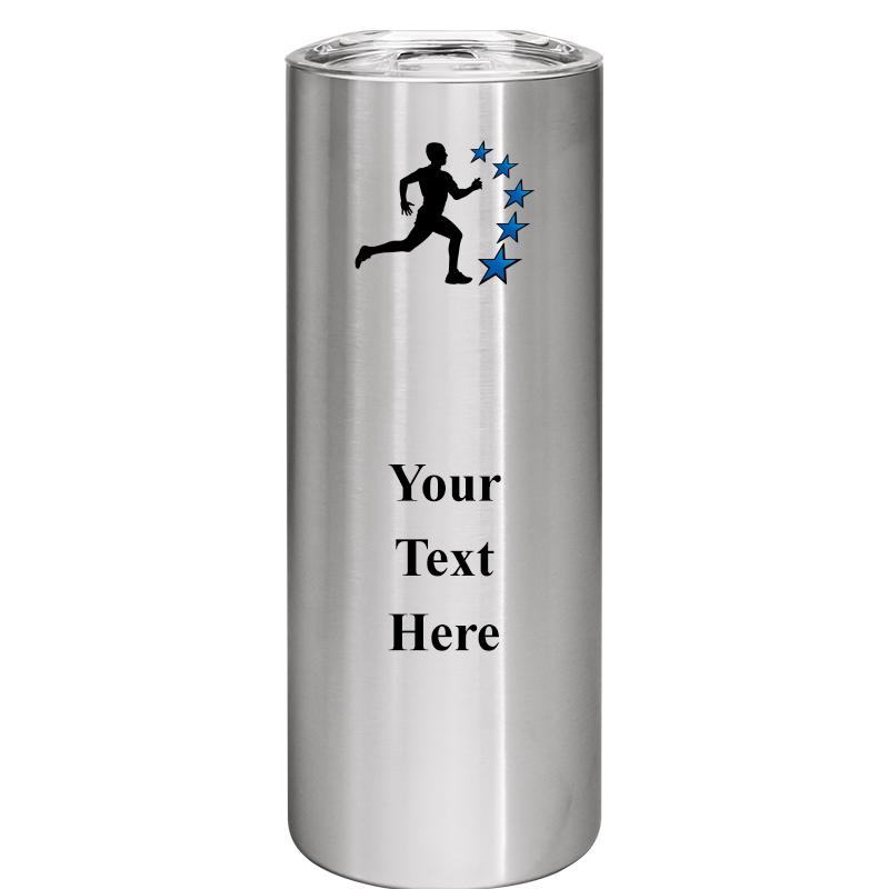 SLIM TUMBLER 20OZ SILVER