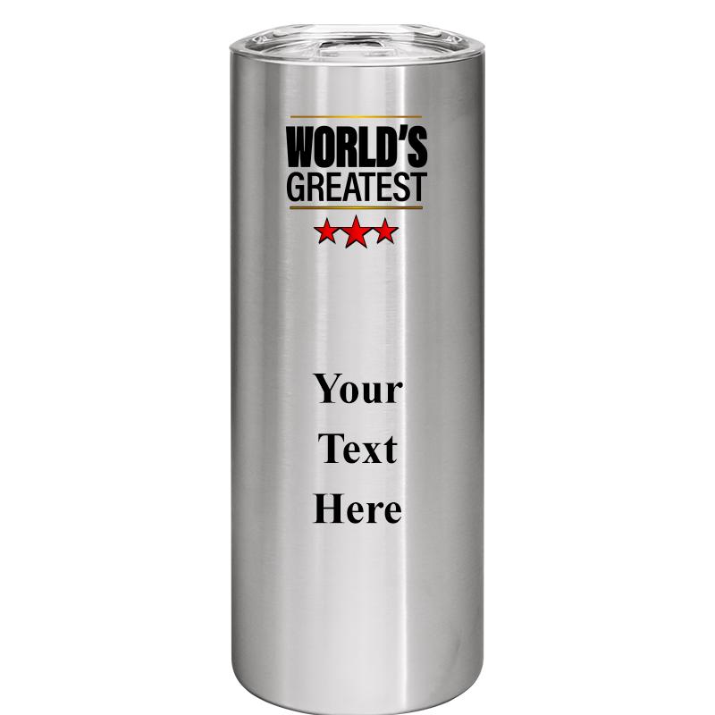 SLIM TUMBLER 20OZ SILVER