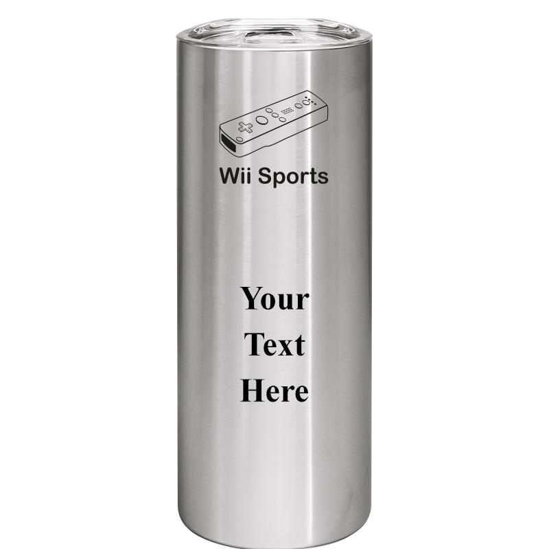 SLIM TUMBLER 20OZ SILVER