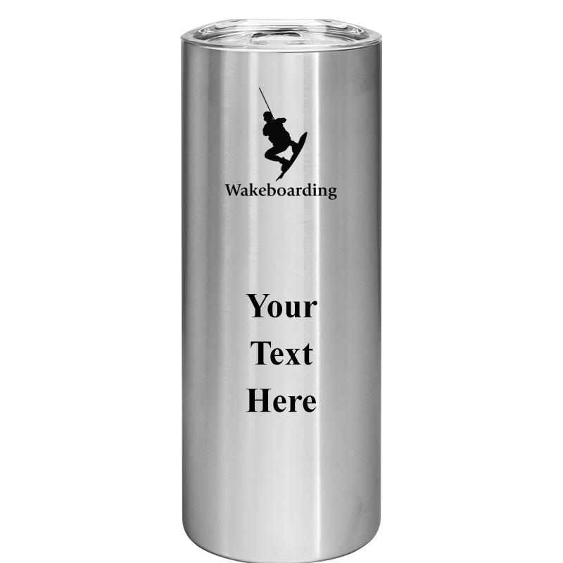 SLIM TUMBLER 20OZ SILVER