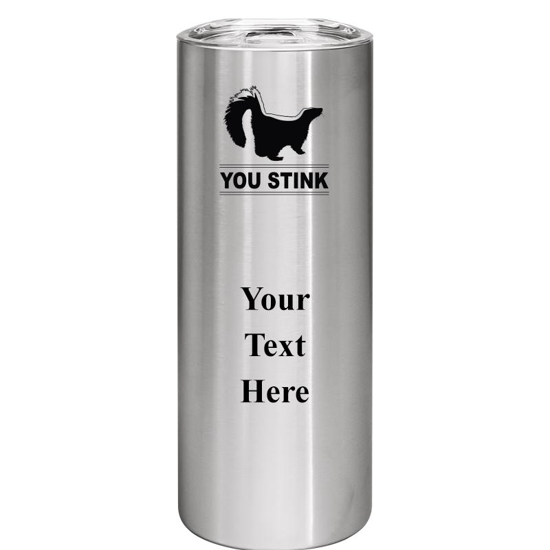 SLIM TUMBLER 20OZ SILVER