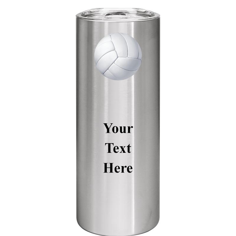 SLIM TUMBLER 20OZ SILVER