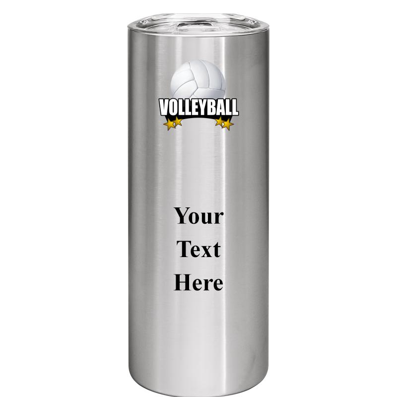 SLIM TUMBLER 20OZ SILVER