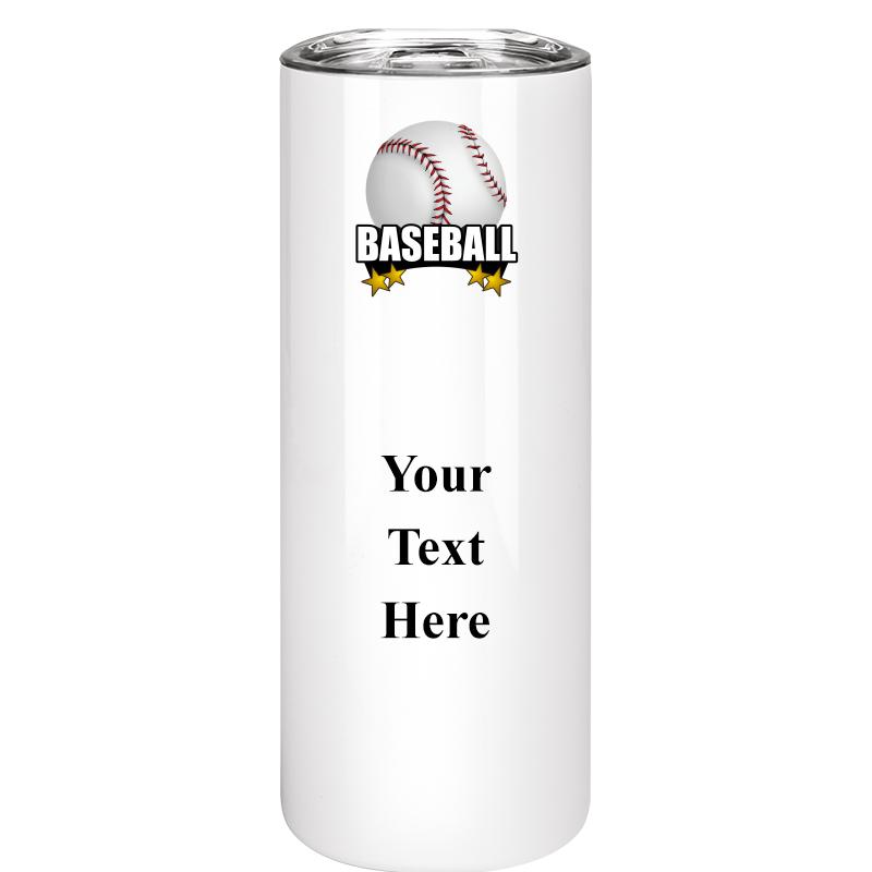 SLIM TUMBLER 20OZ WHITE
