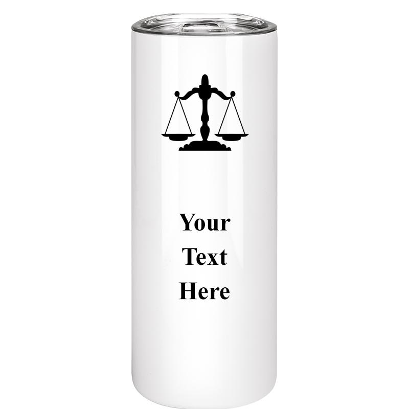 SLIM TUMBLER 20OZ WHITE