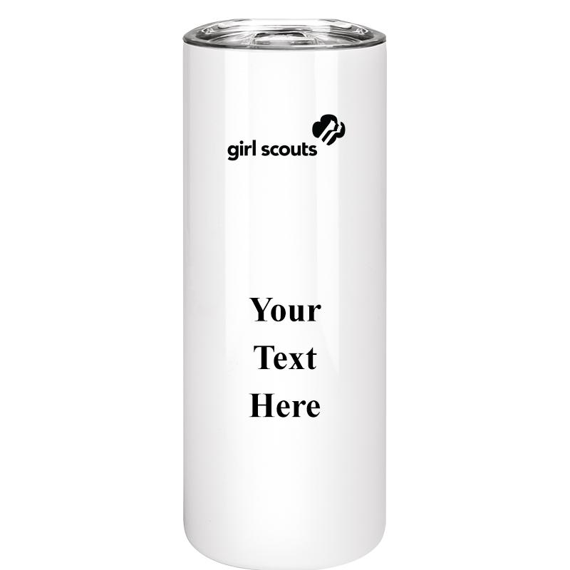 SLIM TUMBLER 20OZ WHITE