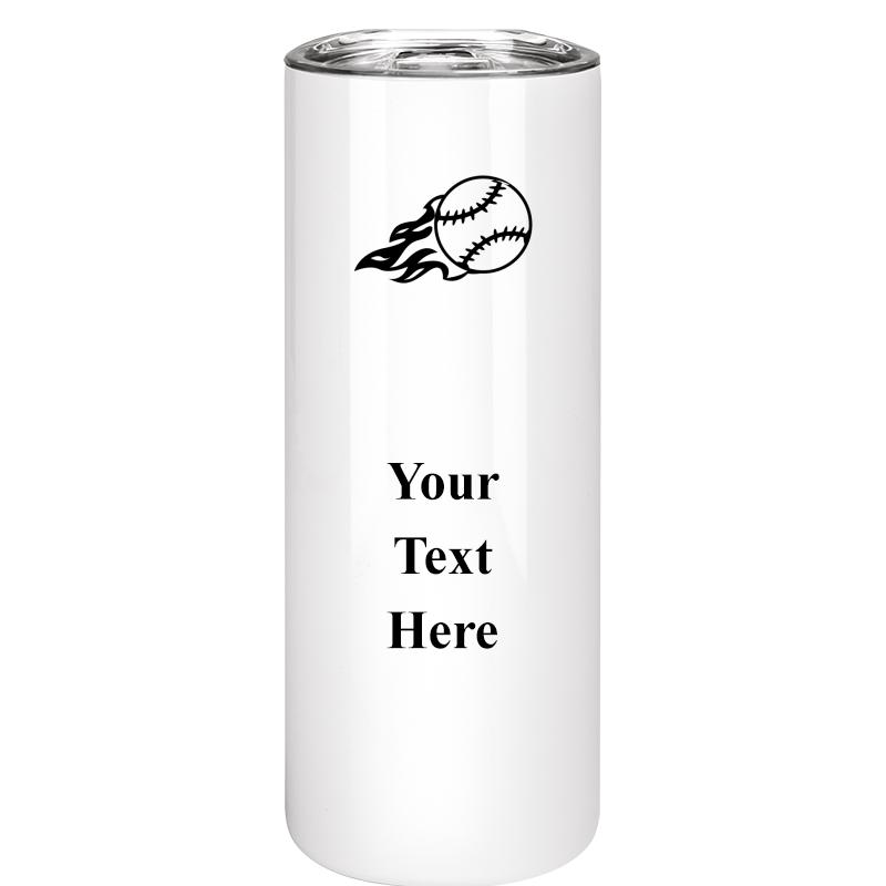 SLIM TUMBLER 20OZ WHITE