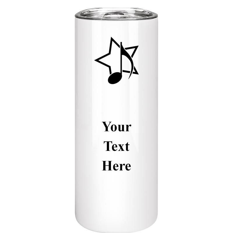 SLIM TUMBLER 20OZ WHITE